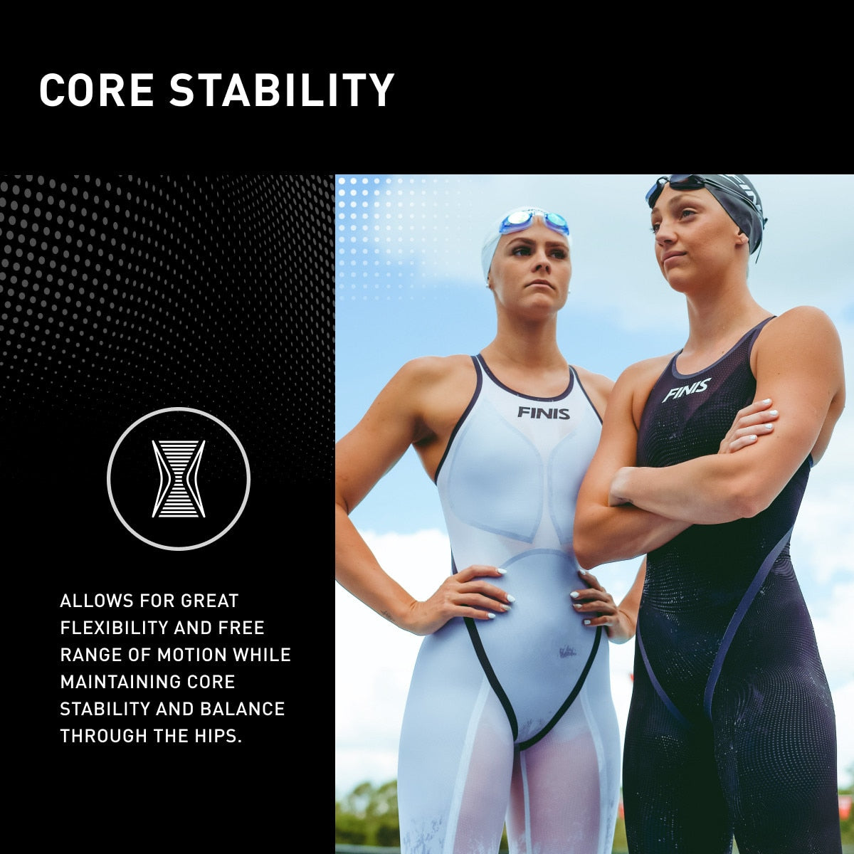 Finis Tech Suits Kneeskin HydroX Openback Navy