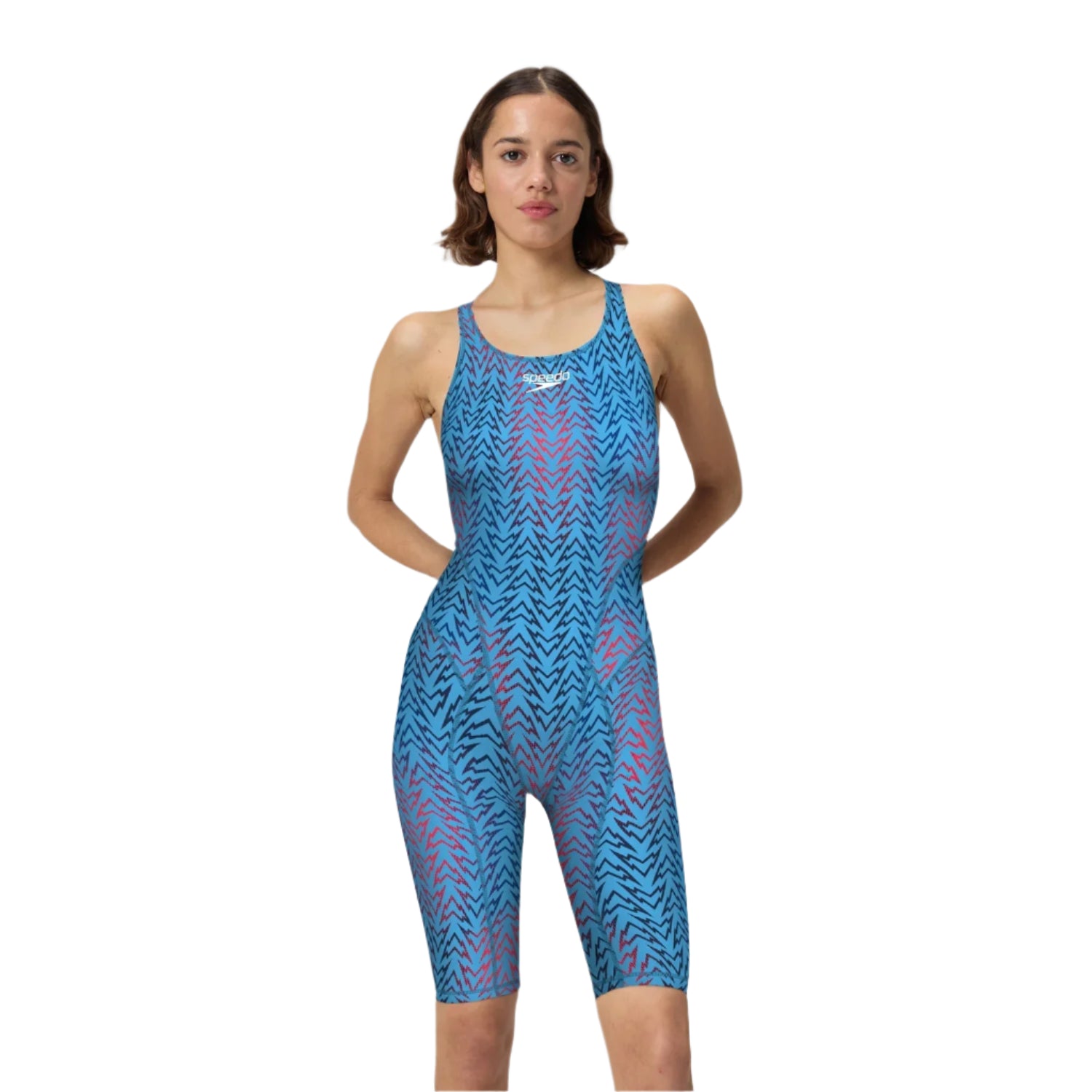 Speedo Tech Suits Kneeskin Vanquisher Printed Blue