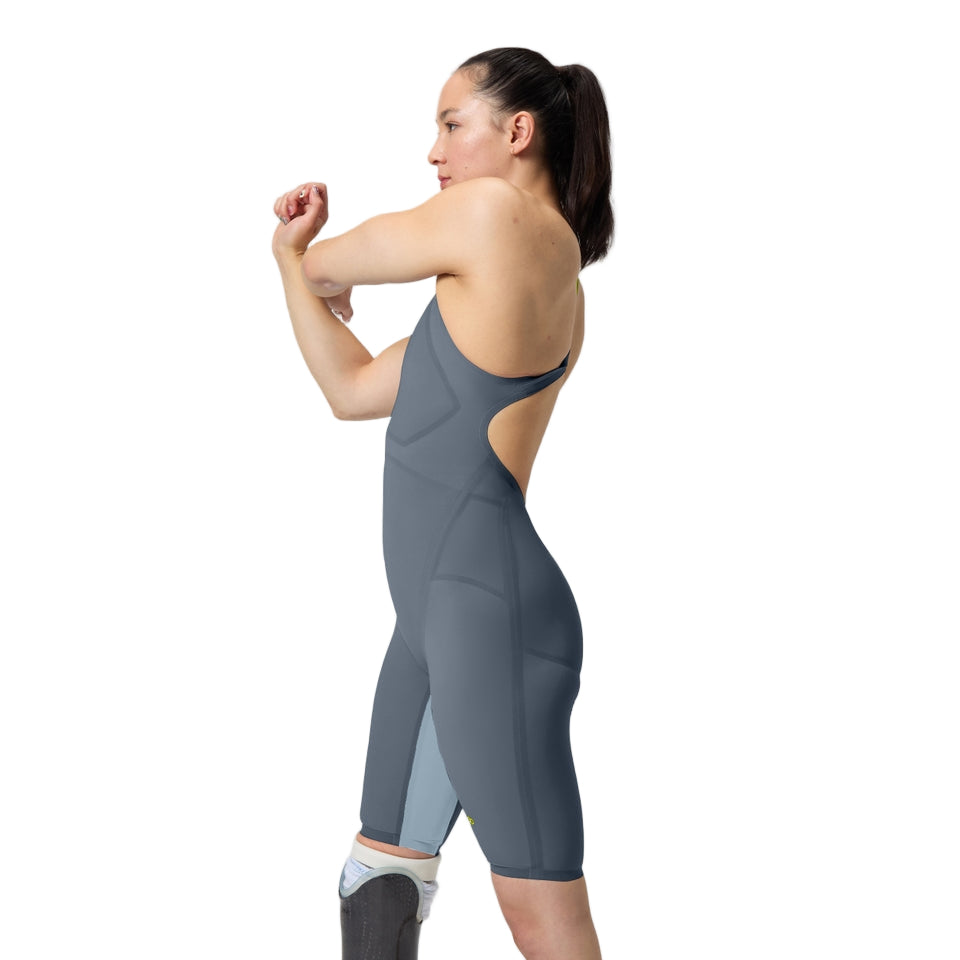 Speedo Tech Kneeskin Valor 2.0 Open Back Gray/Blue