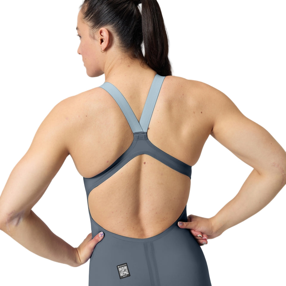 Speedo Tech Kneeskin Valor 2.0 Open Back Gray/Blue