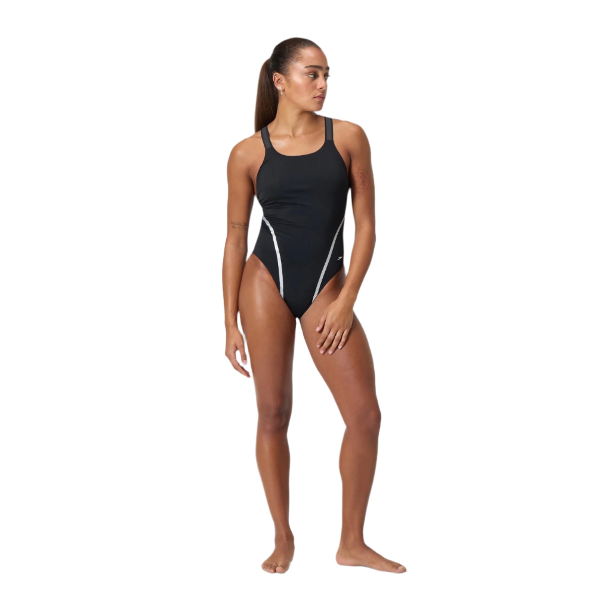 Speedo Onesie Training Movement Back - Black/Silver