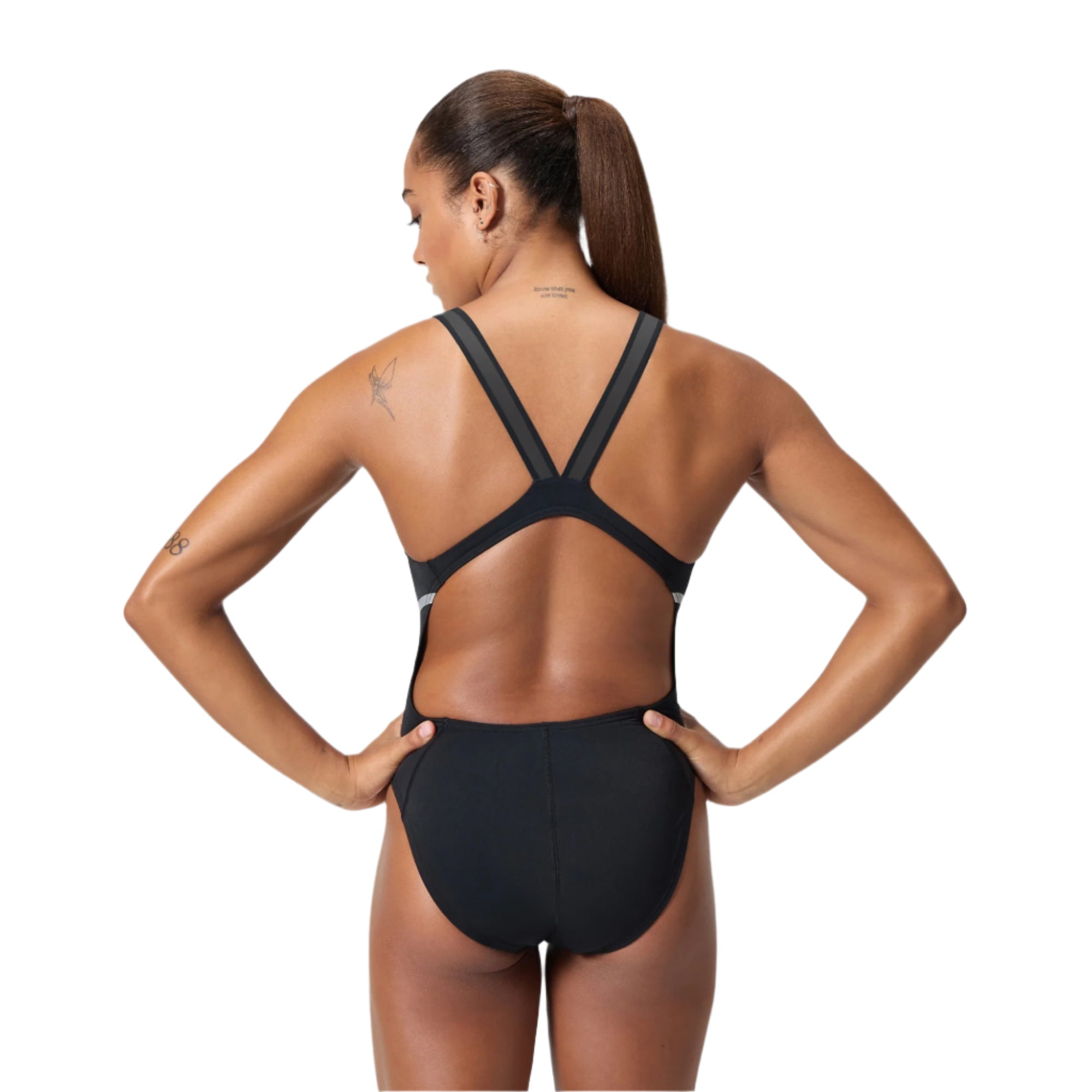 Speedo Onesie Training Movement Back - Black/Silver