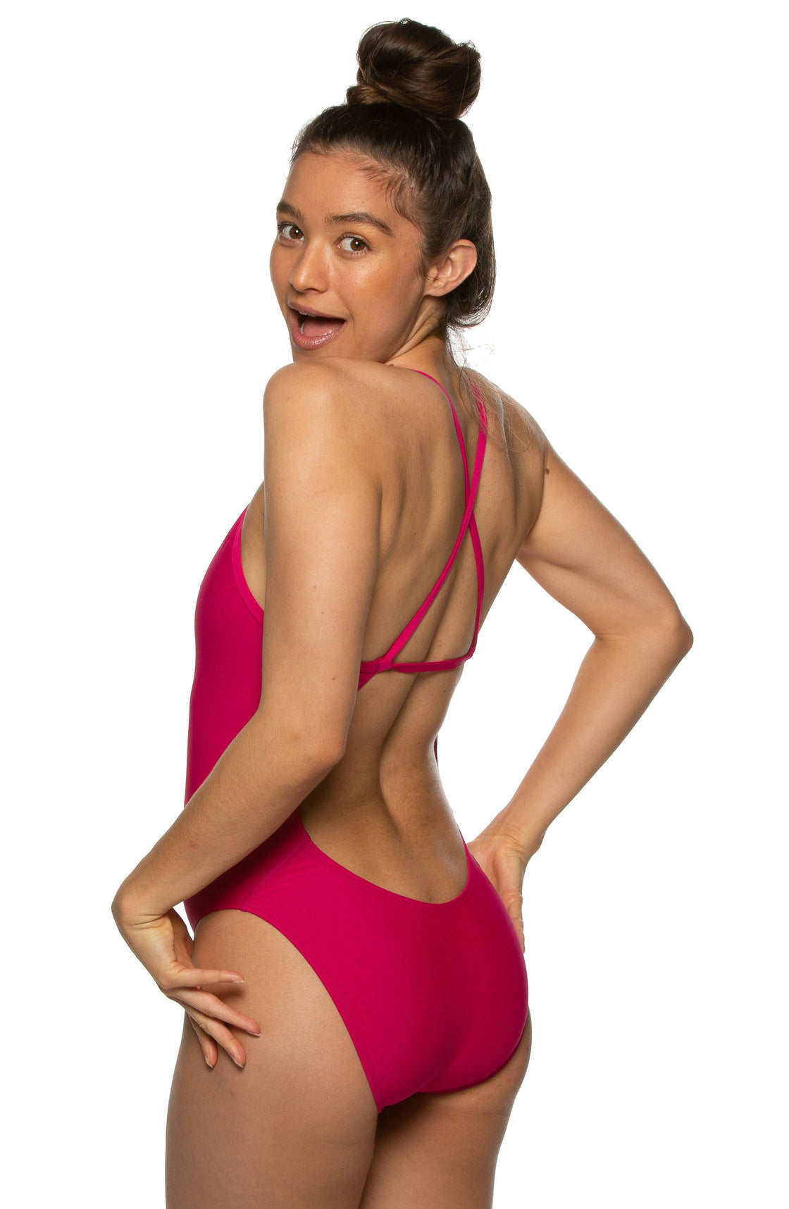 Jolyn Onesie Brandon - Solid - Dragonfruit