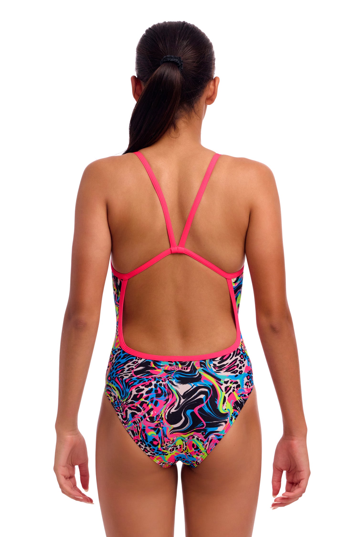 Funkita One Piece Girl's Single Strap - Lolly Leopard