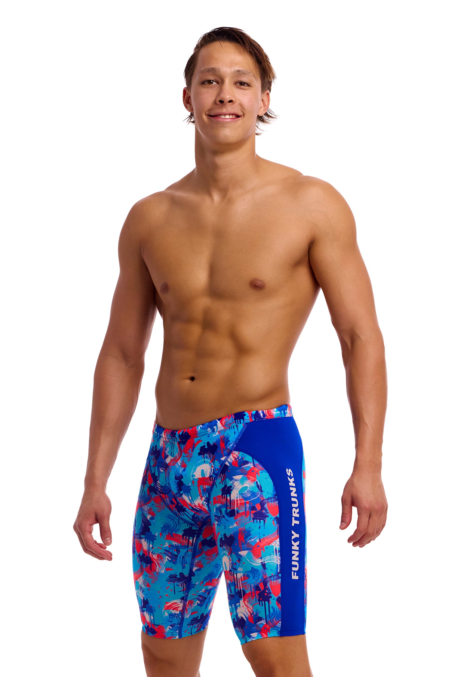 Funky Trunks Men's Training Jammer - Messy Messy Messy
