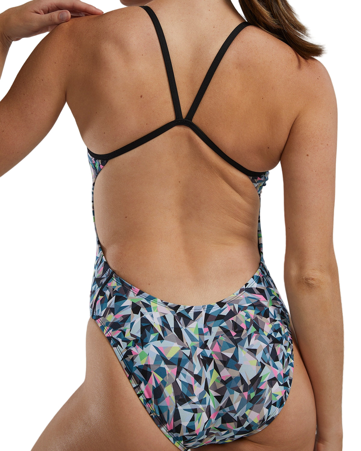 TYR Onesie Durafast Cutoutfit Print - Prismbreak - Black/Multi