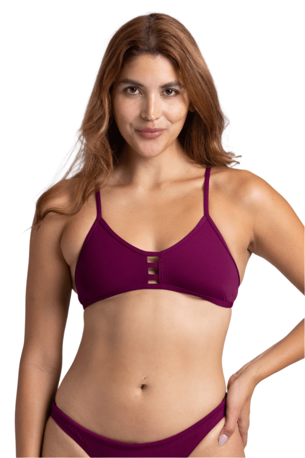Jolyn Bikini Top Tomcat - Cabernet