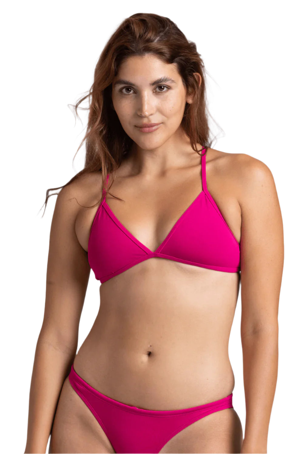 Jolyn Bikini Top Triangle - Dragon Fruit