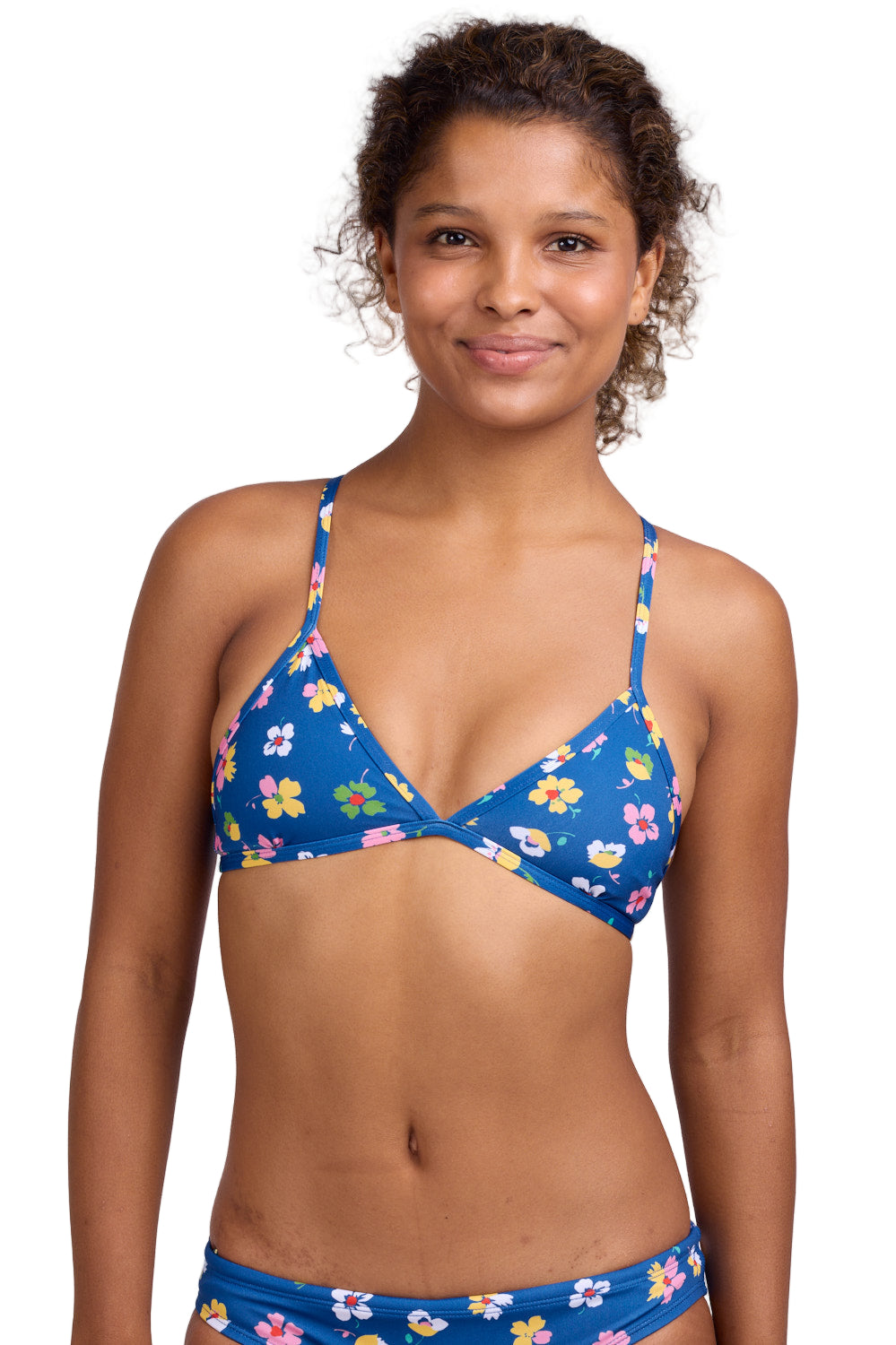 Jolyn Bikini Top Triangle - Print - Coralina