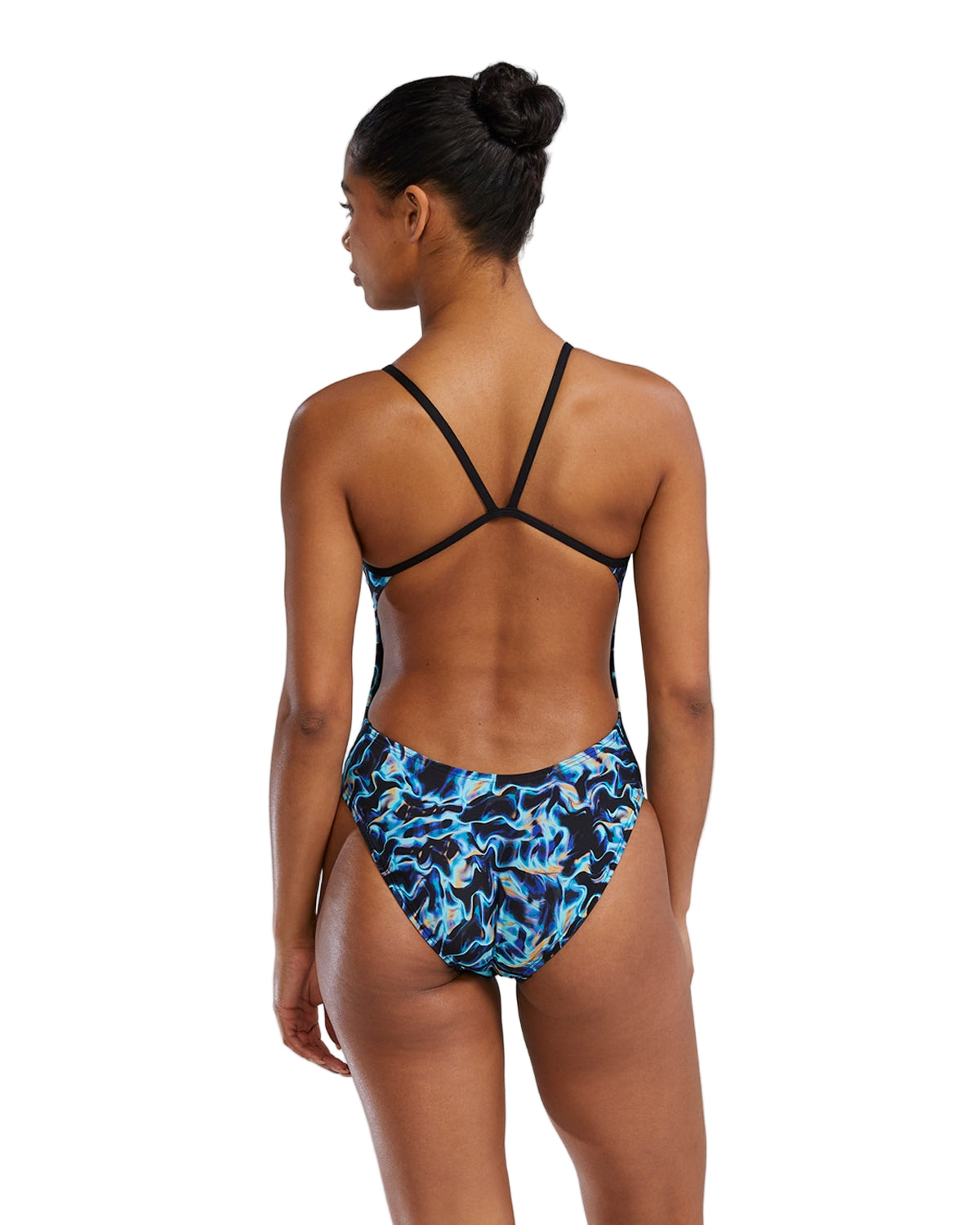 TYR Onesie Durafast Elite Womens Cutoutfit Print - Energia/Blue