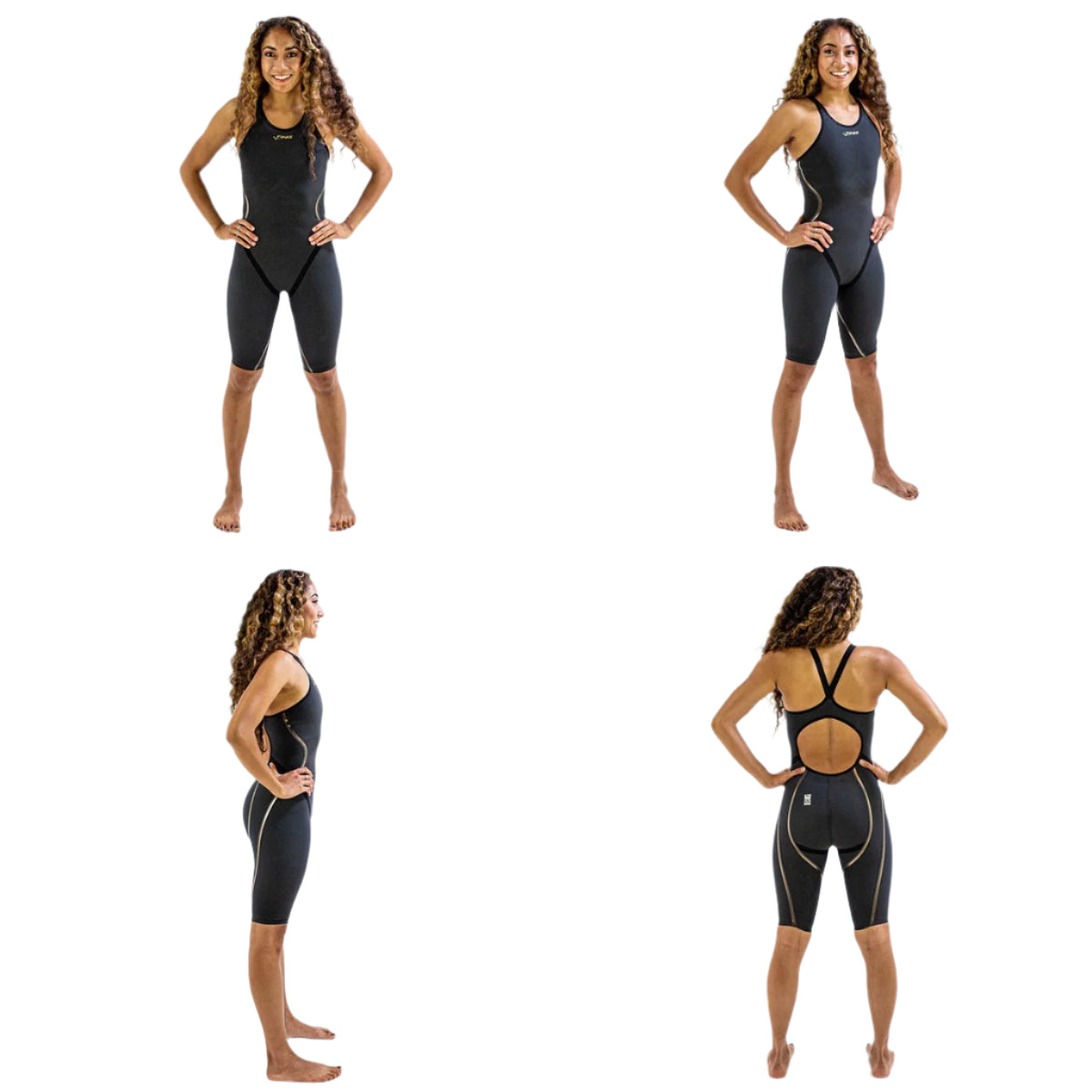 Finis Tech Suits Kneeskin Rival 2.0 Openback Black – goswim.ca