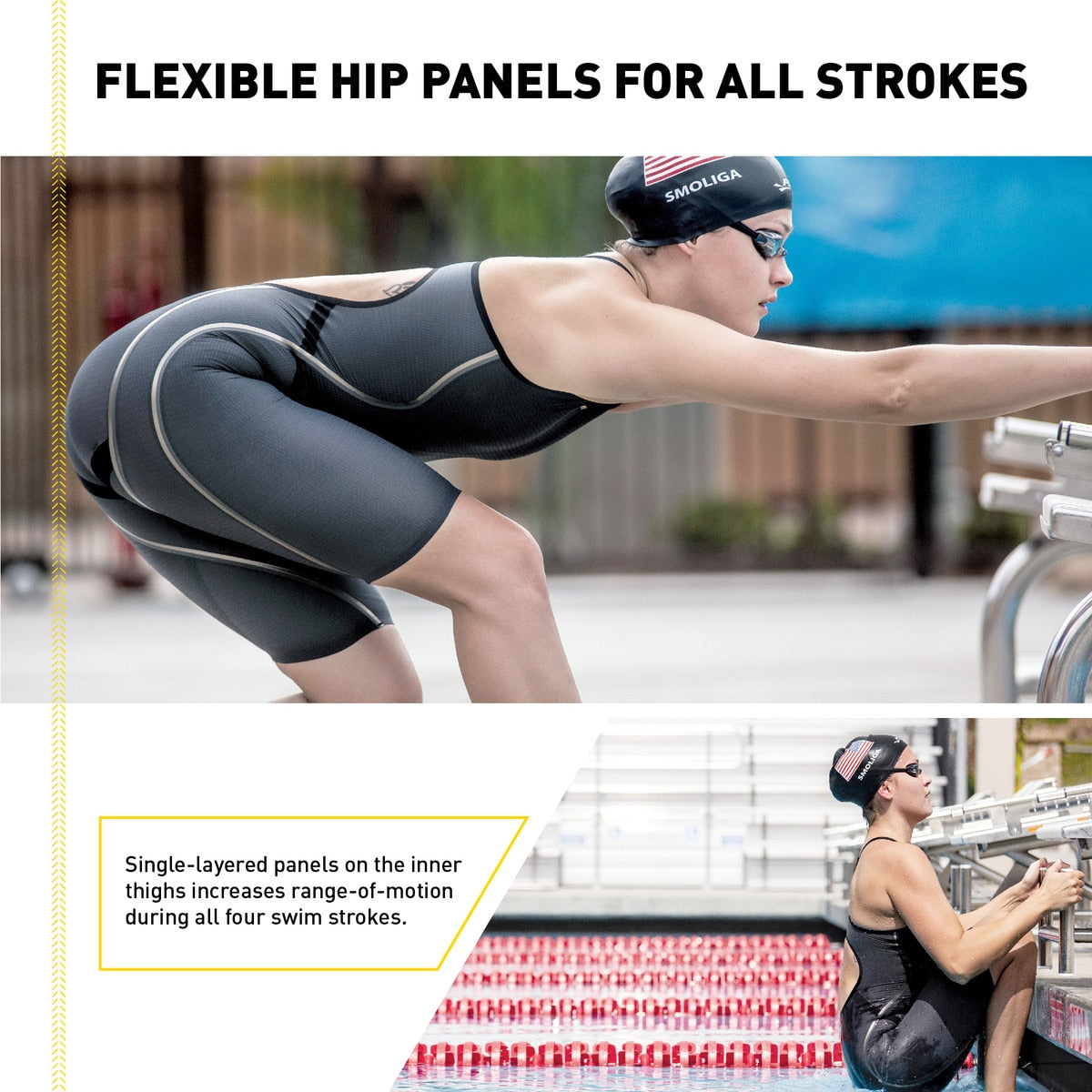 Finis Tech Suits Kneeskin Rival 2.0 Closedback Black