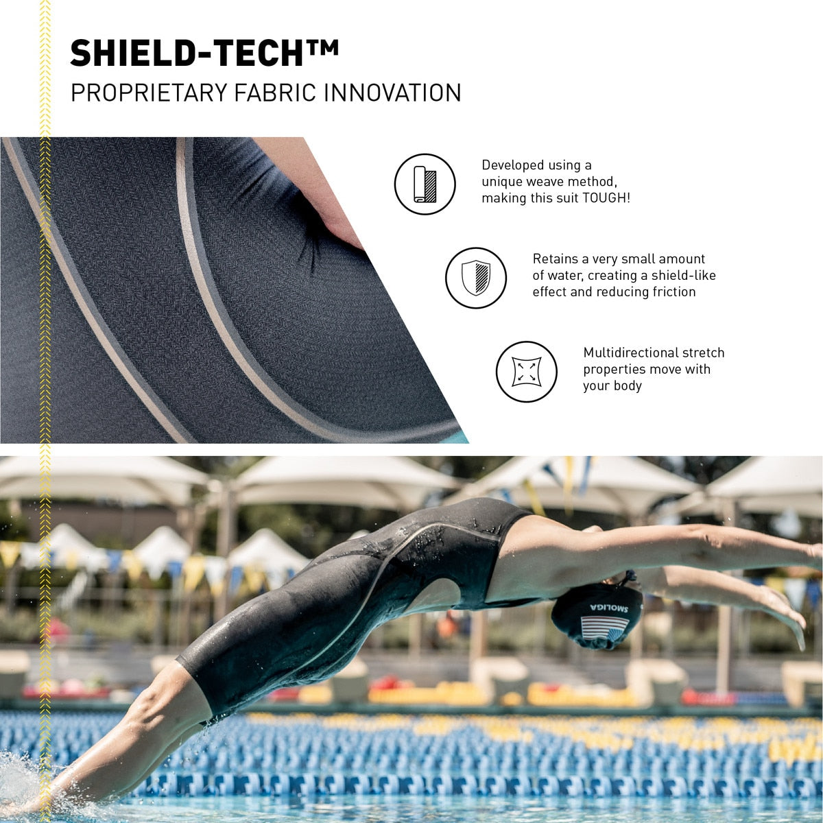 Finis Tech Suits Kneeskin Rival 2.0 Closedback Black