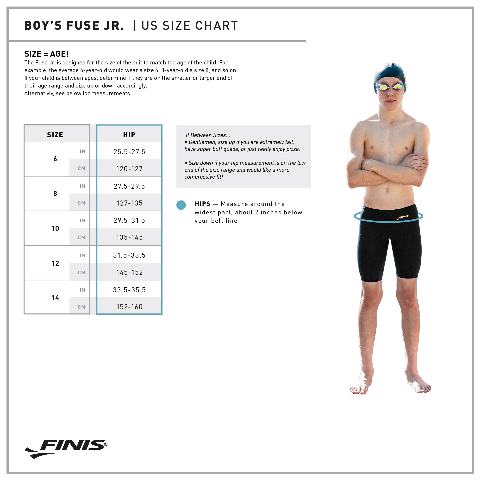 Finis Tech Suits Jammer Jr Fuse Black