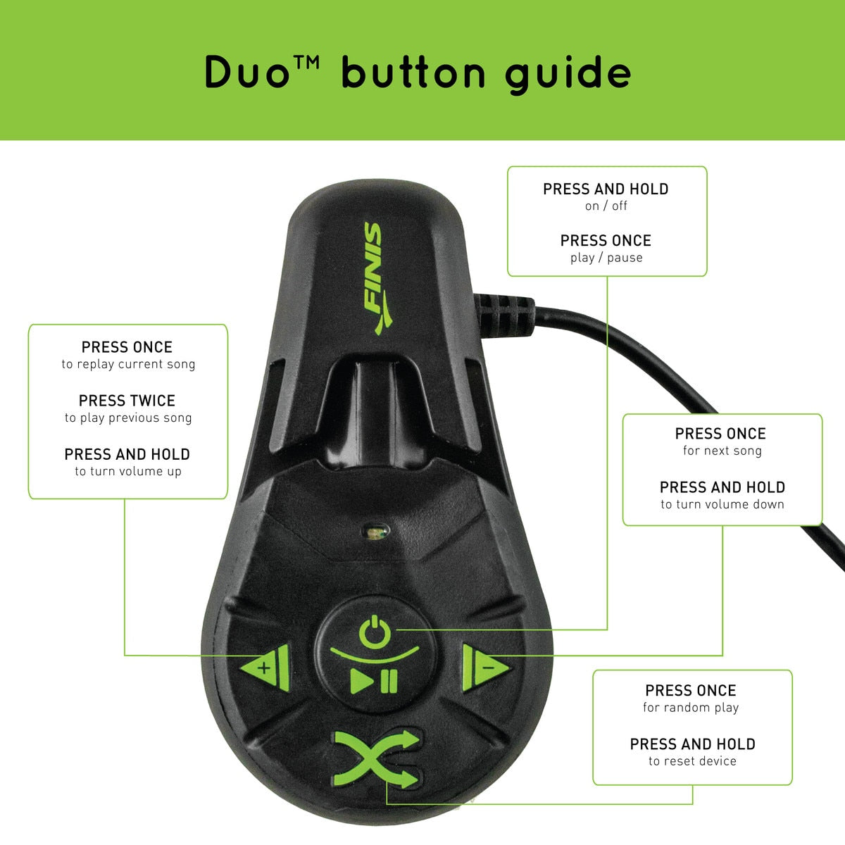 FINIS Duo 水中骨伝導MP3プレーヤー One Size w17b8b5 Finis Duo Underwater MP3 Player Black/Acid Green, Goggles - Amazon