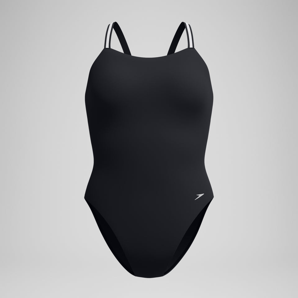 Speedo Onesie Training Active Back - Black Silver