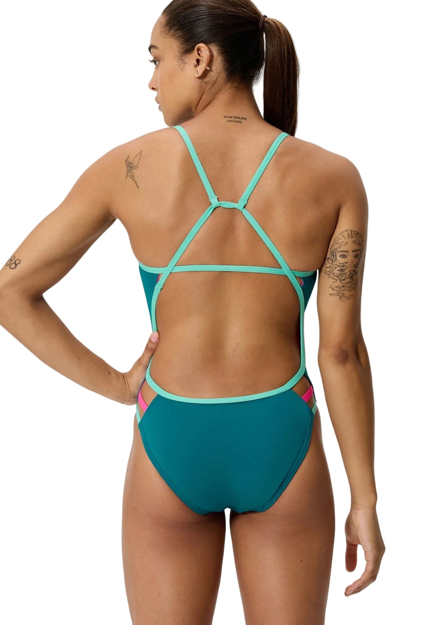 Speedo Training Onesie Tri Back - Teal / Blue