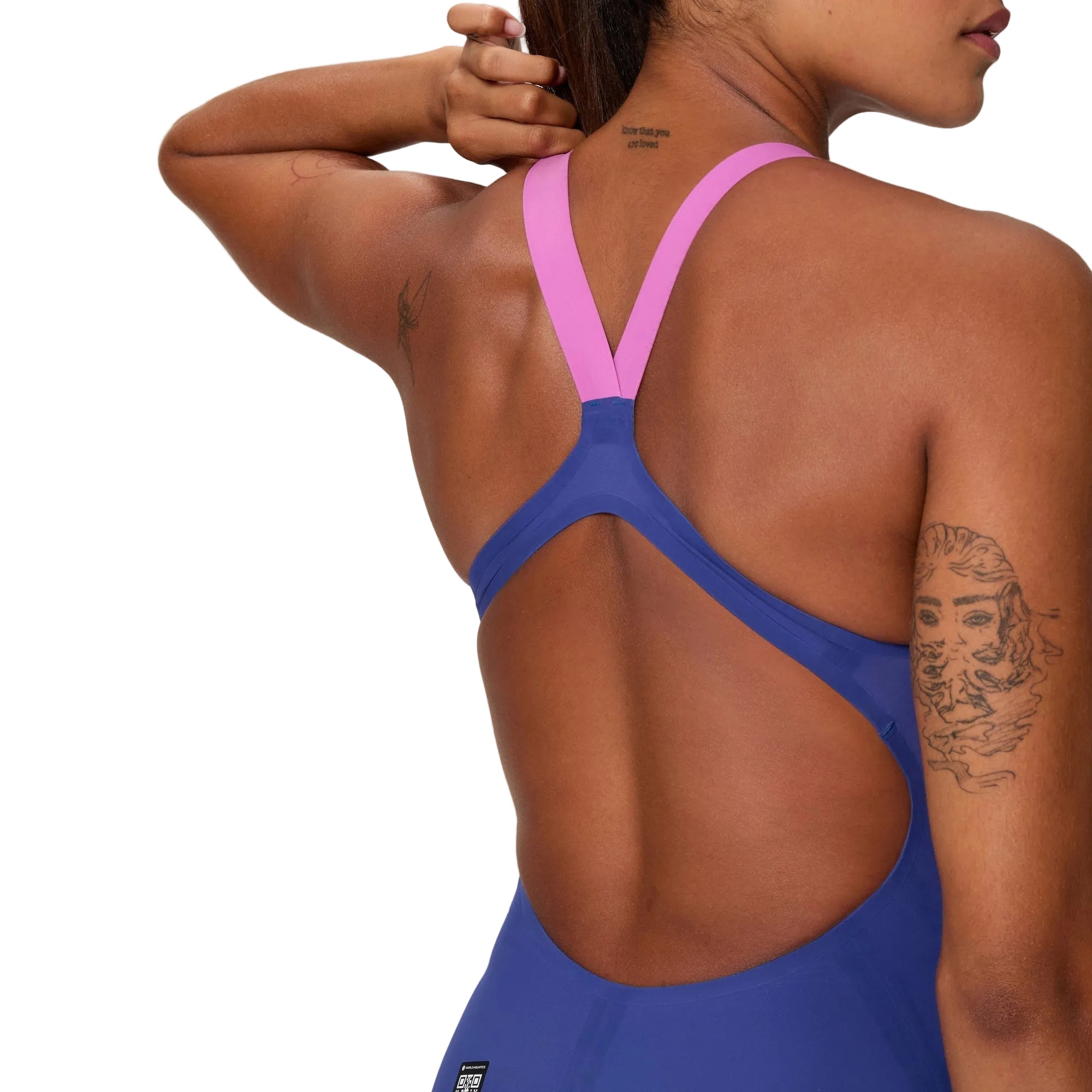 Speedo Tech Kneeskin Valor 2.0 Open Back - Noble Navy / Jelly Can