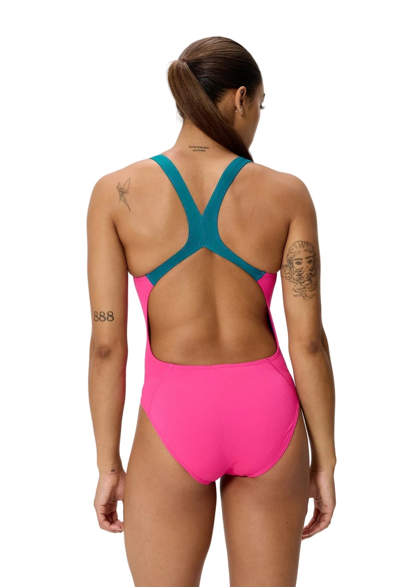 Speedo Training Onesie Powerback - Punchy Pink