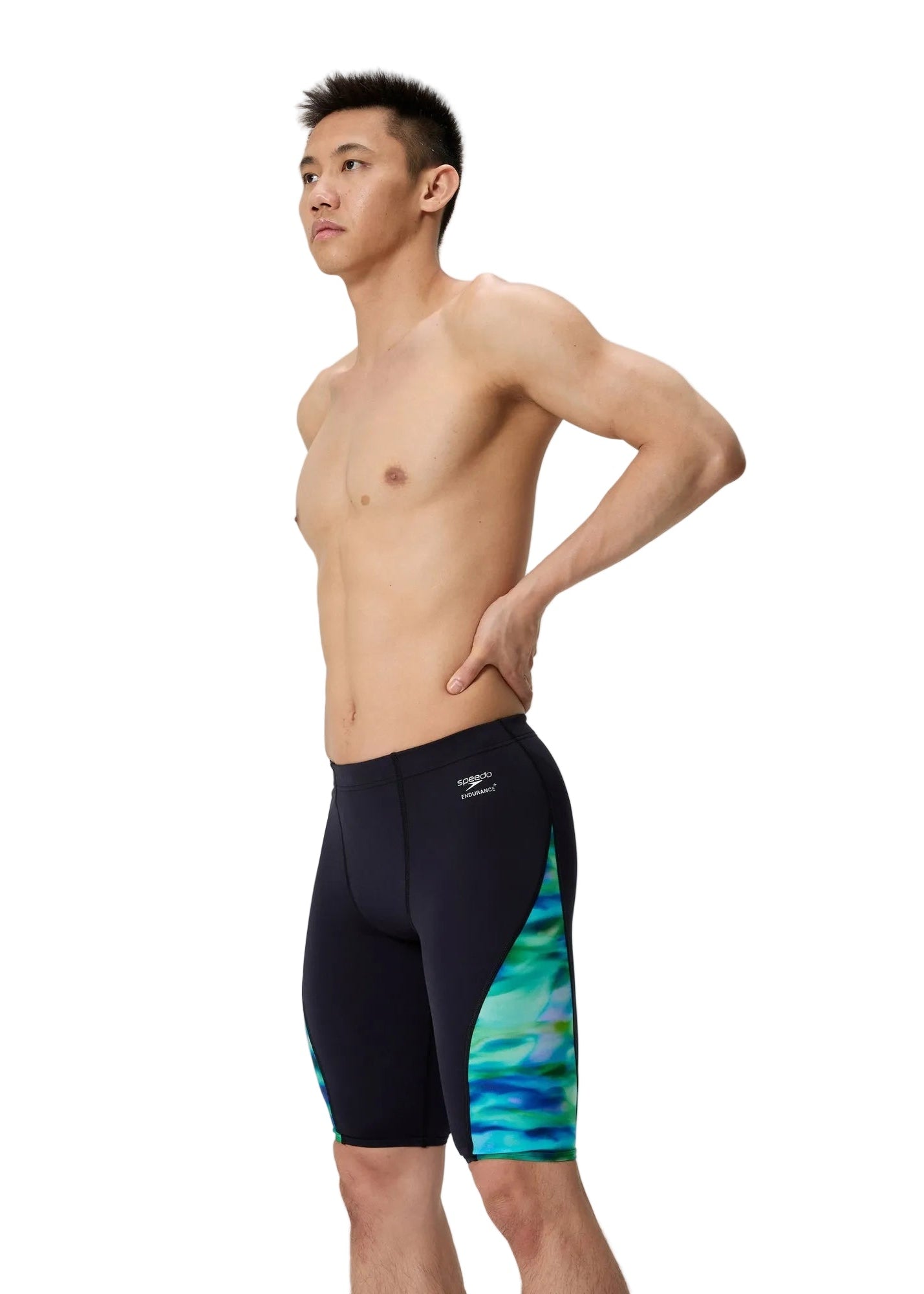 Speedo Training Jammer Splice - Black/Blue