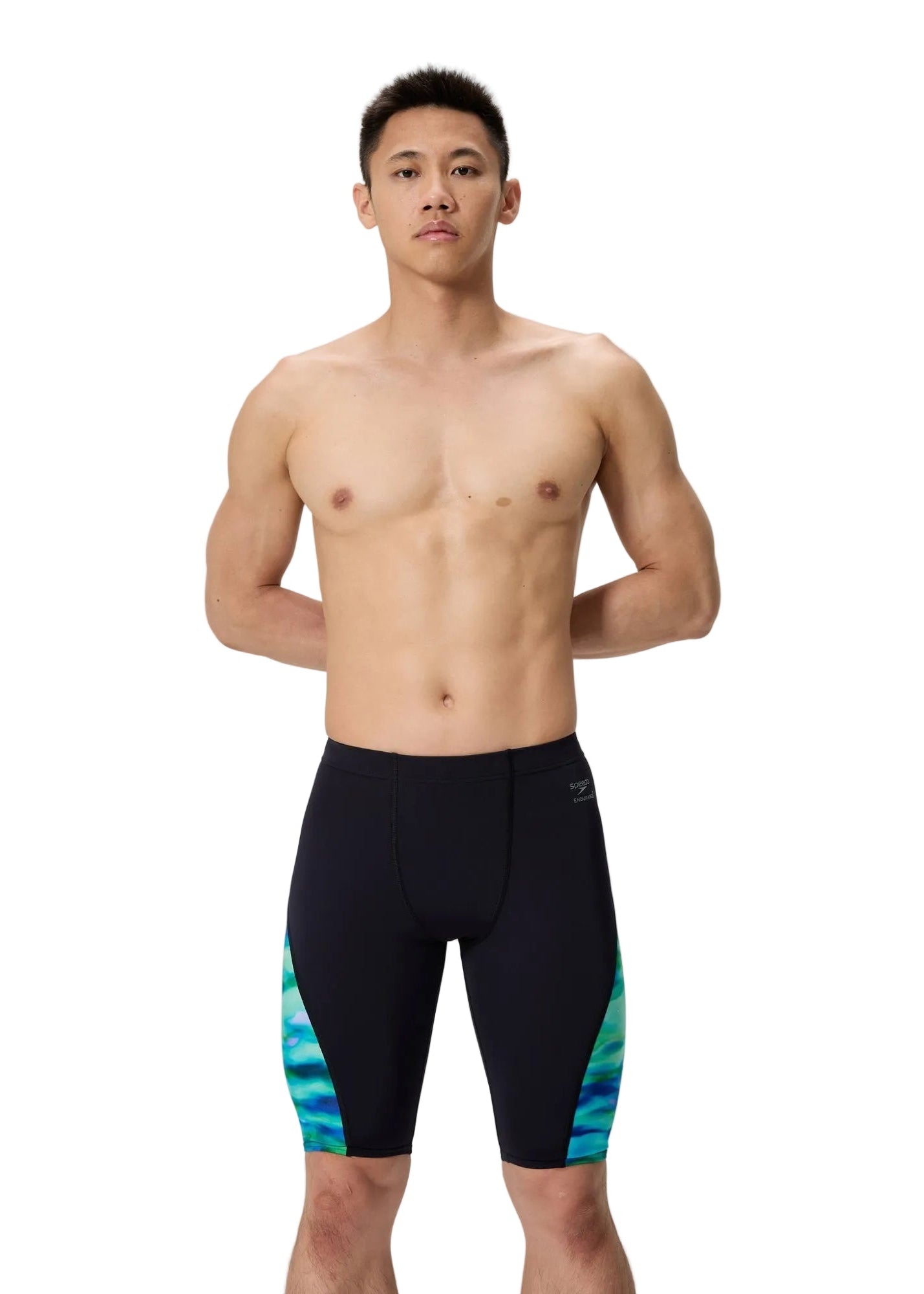 Speedo Training Jammer Splice - Black/Blue