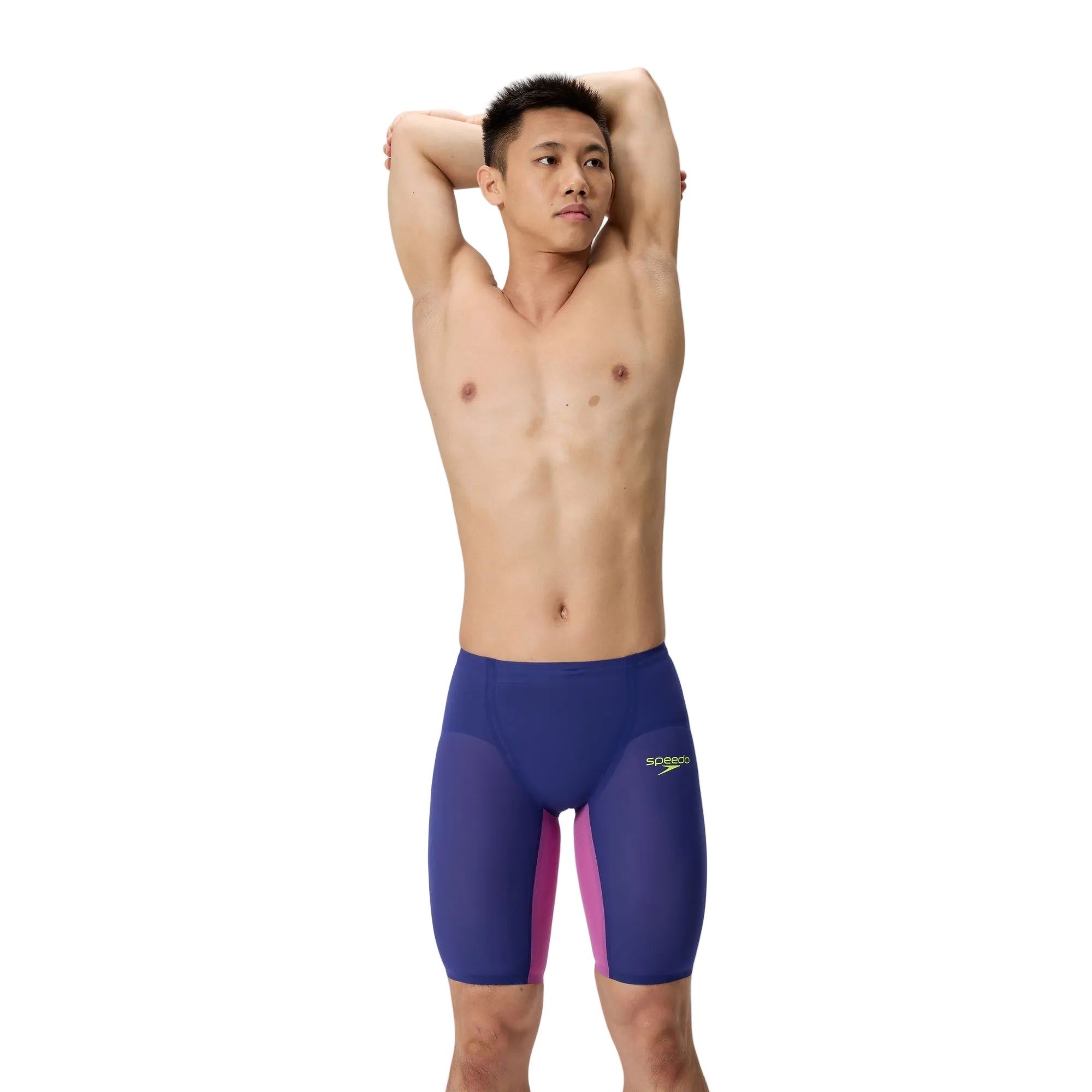 Speedo Tech Suits Jammer Valor 2.0 High Waisted -  Noble Navy / Jelly Can