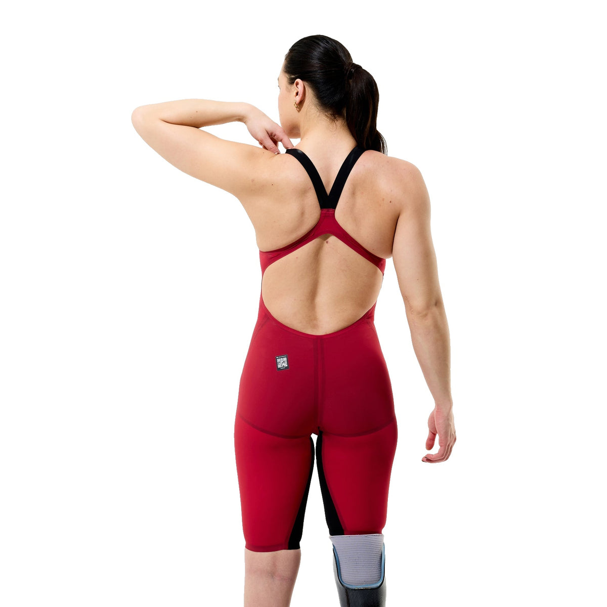 Speedo Tech Kneeskin Valor 2.0 Open Back - Regal Red / Black