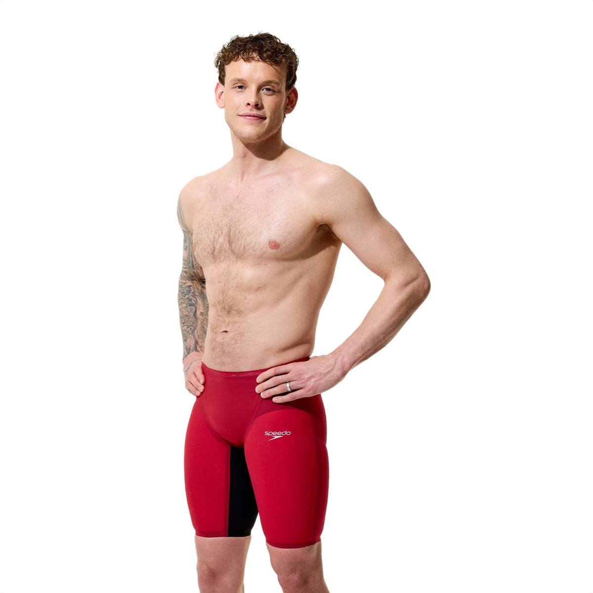 Speedo Tech Suits Jammer Valor 2.0 High Waisted -  Regal Red / Black