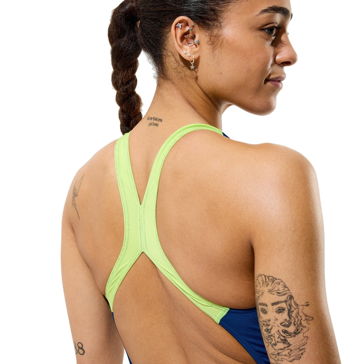 Speedo Training Onesie Powerback - Blue / Green
