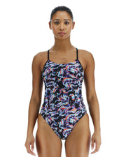 TYR Onesie Durafast Elite Womens Cutoutfit Print - Energia/Multi