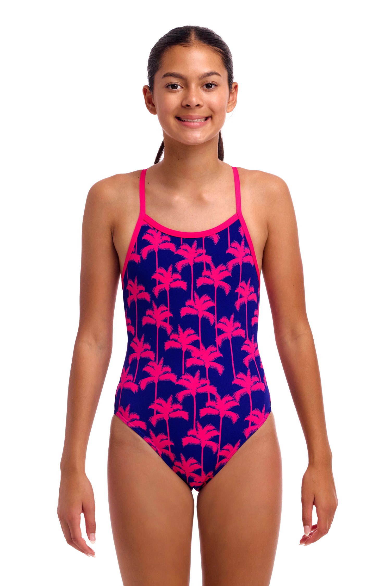 Funkita One Piece Girl's Single Strap - Pinky Palms