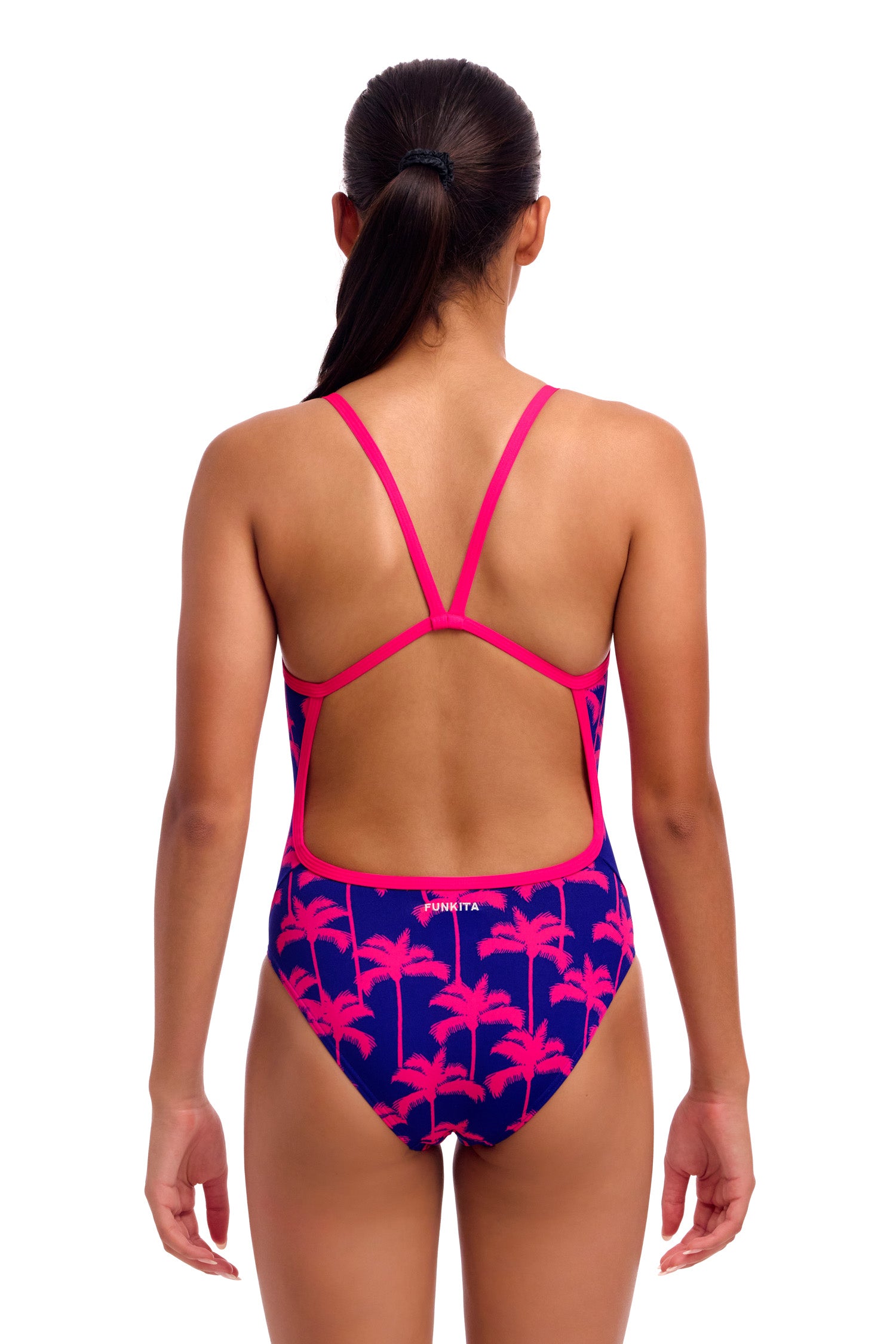 Funkita One Piece Girl's Single Strap - Pinky Palms