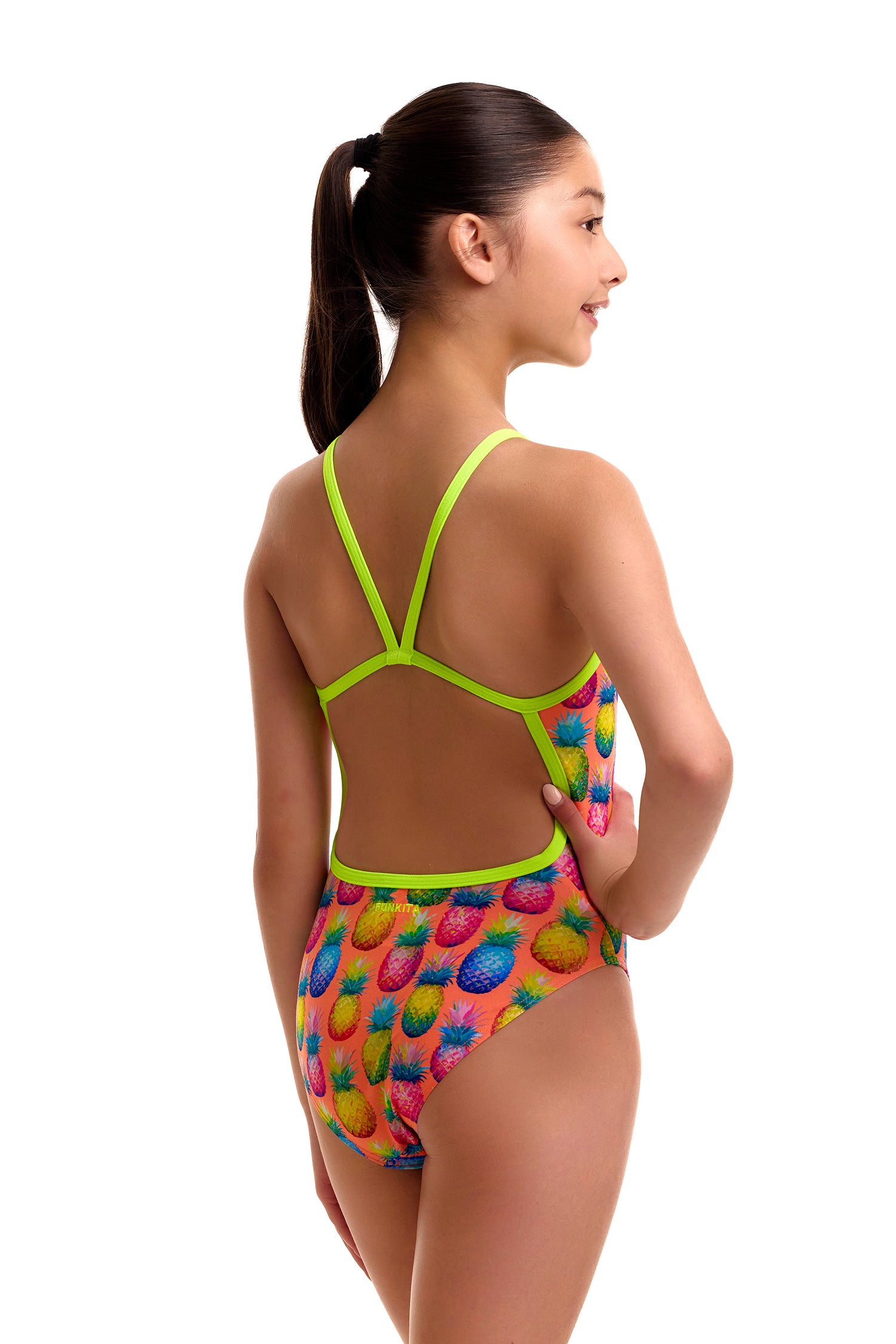 Funkita One Piece Girl's Single Strap - Pinky Piney