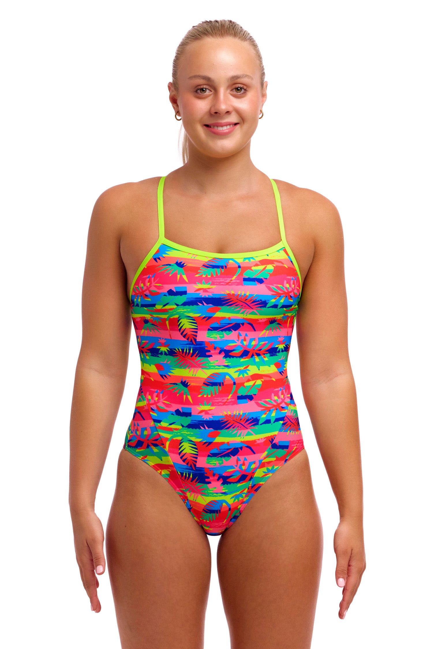 Funkita One Piece Ladies Single Strap - Free Foliage