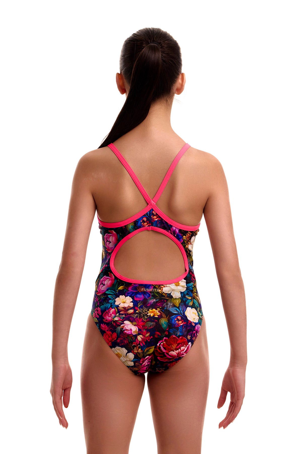Funkita One Piece Girl's Diamond Back - Bed Of Roses