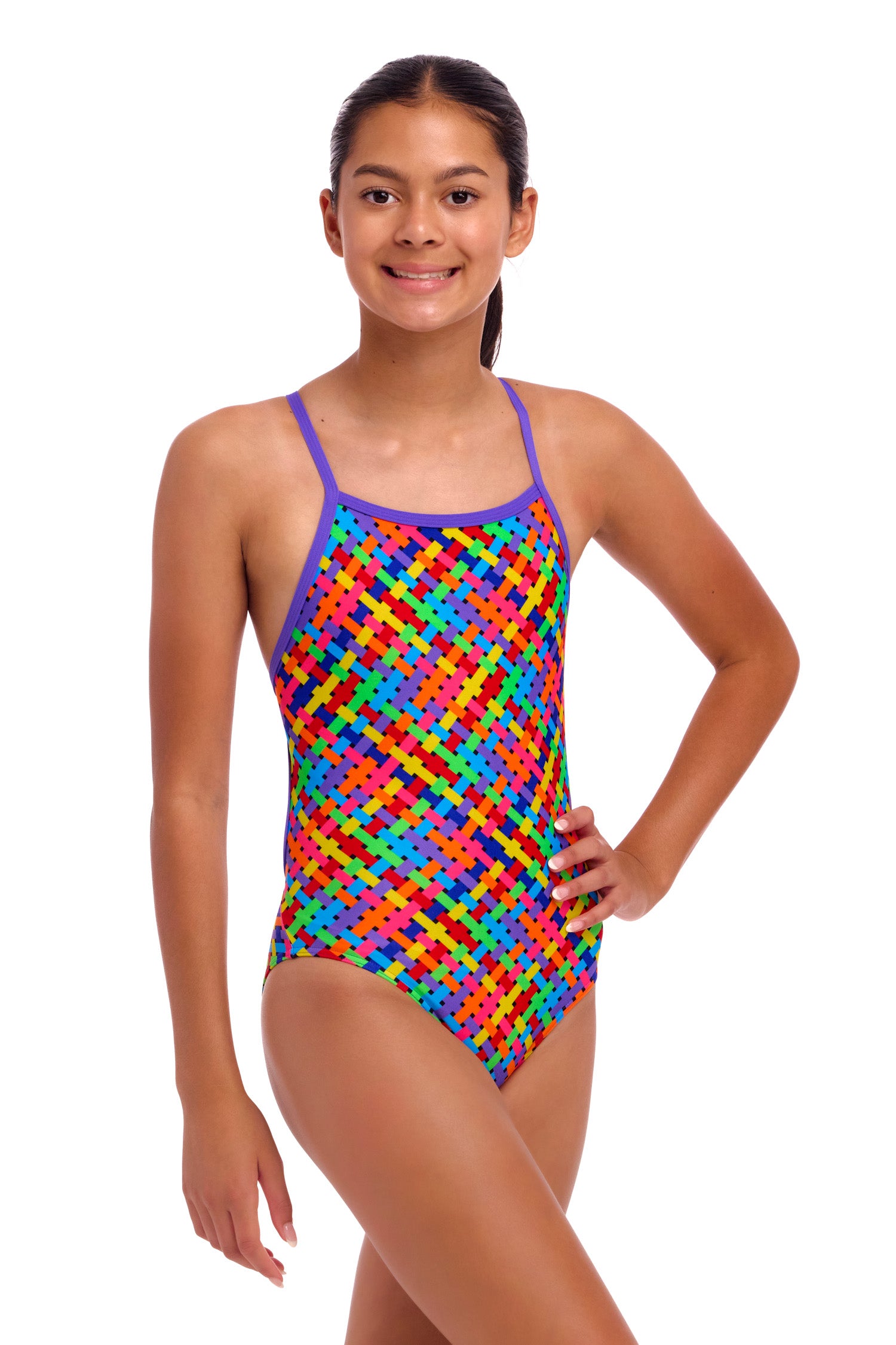 Funkita One Piece Girl's Tie Me Tight - Bread Basket
