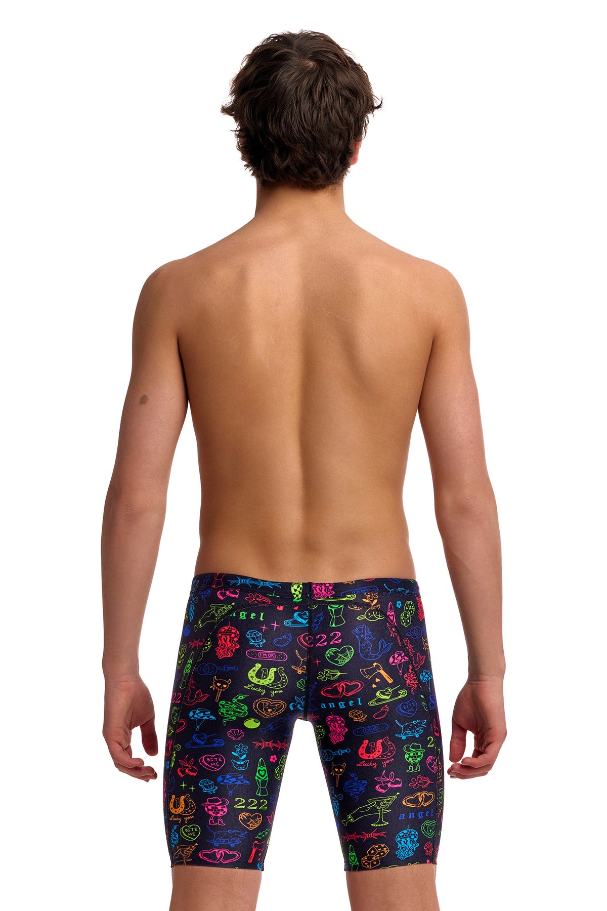 Funky Trunks Boy's Training Jammer - Doodles