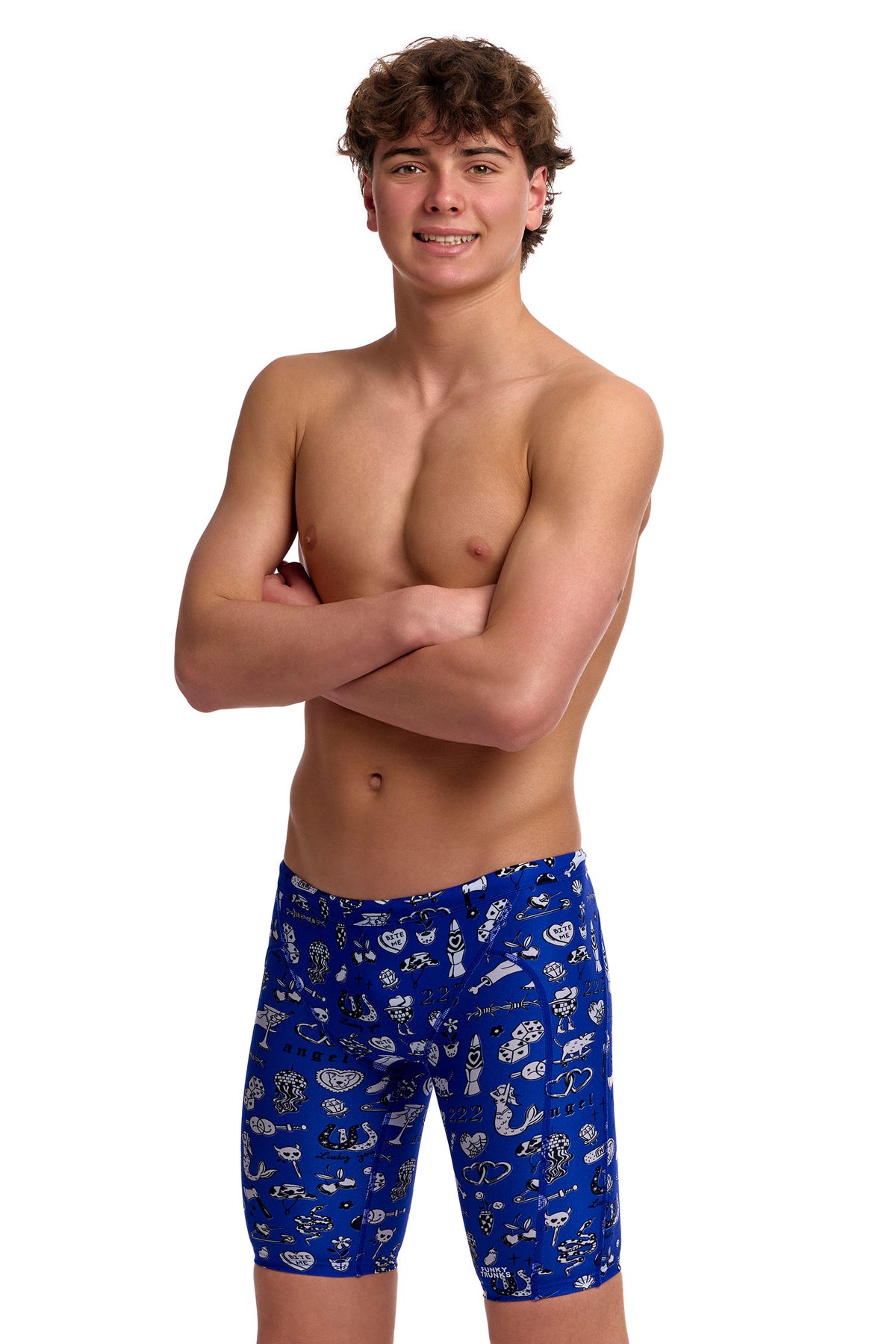 Funky Trunks Boy's Training Jammer - Scratchy