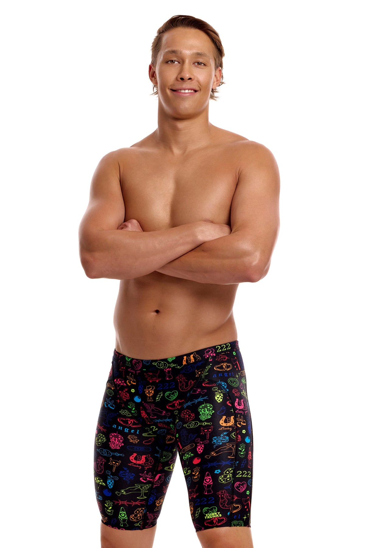 Funky Trunks Men's Training Jammer - Doodles