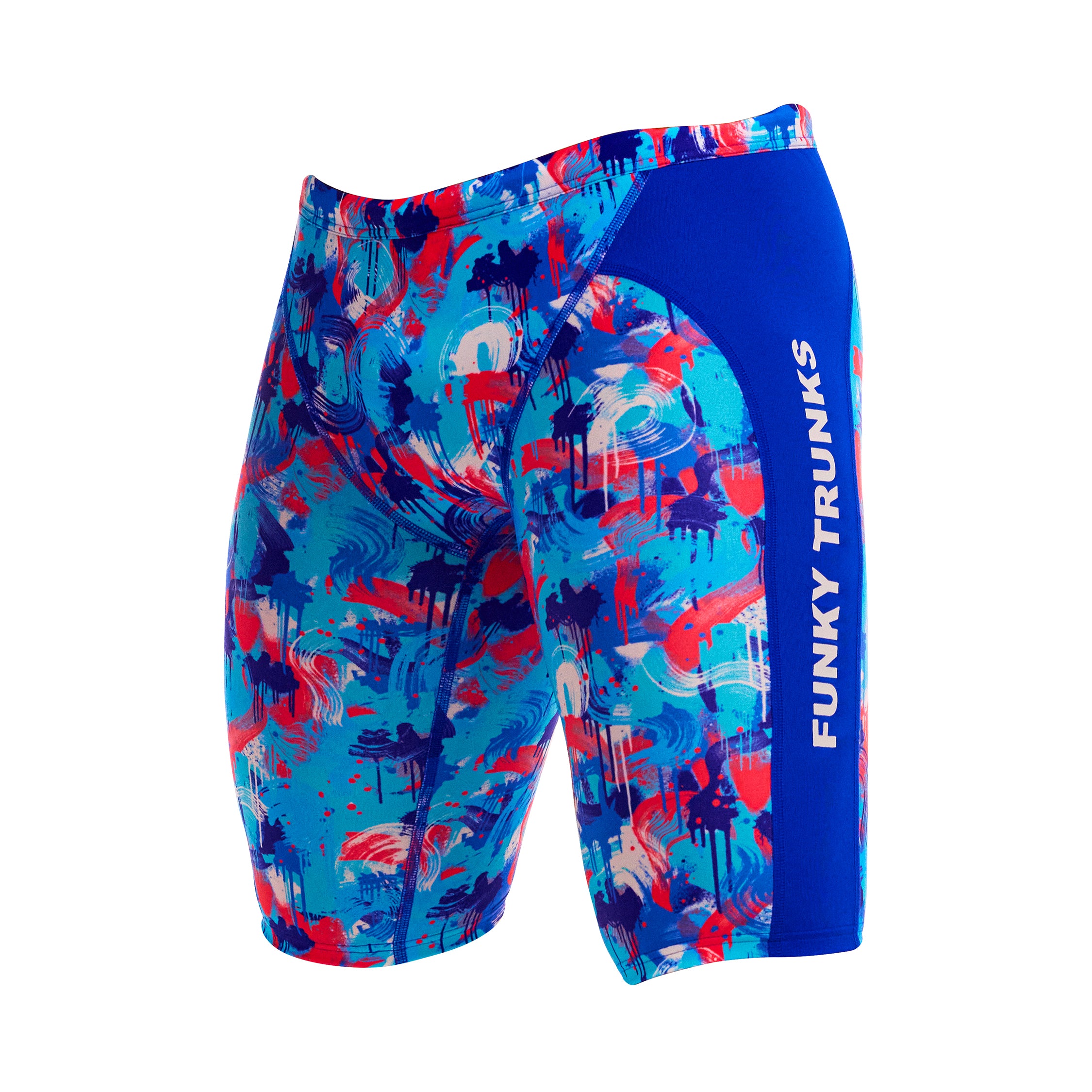 Funky Trunks Men's Training Jammer - Messy Messy Messy