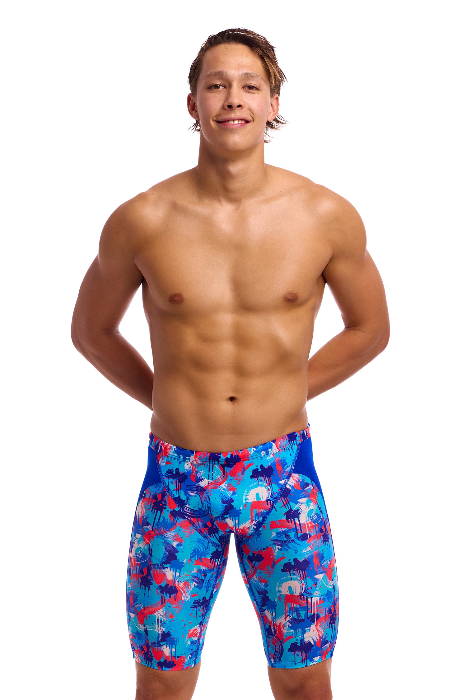 Funky Trunks Men's Training Jammer - Messy Messy Messy