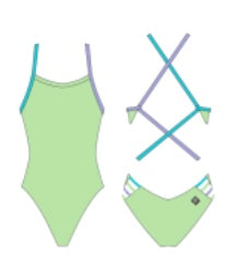 Jolyn Onesie Gavin - Contrast - Mint, Hawaii & Lavender