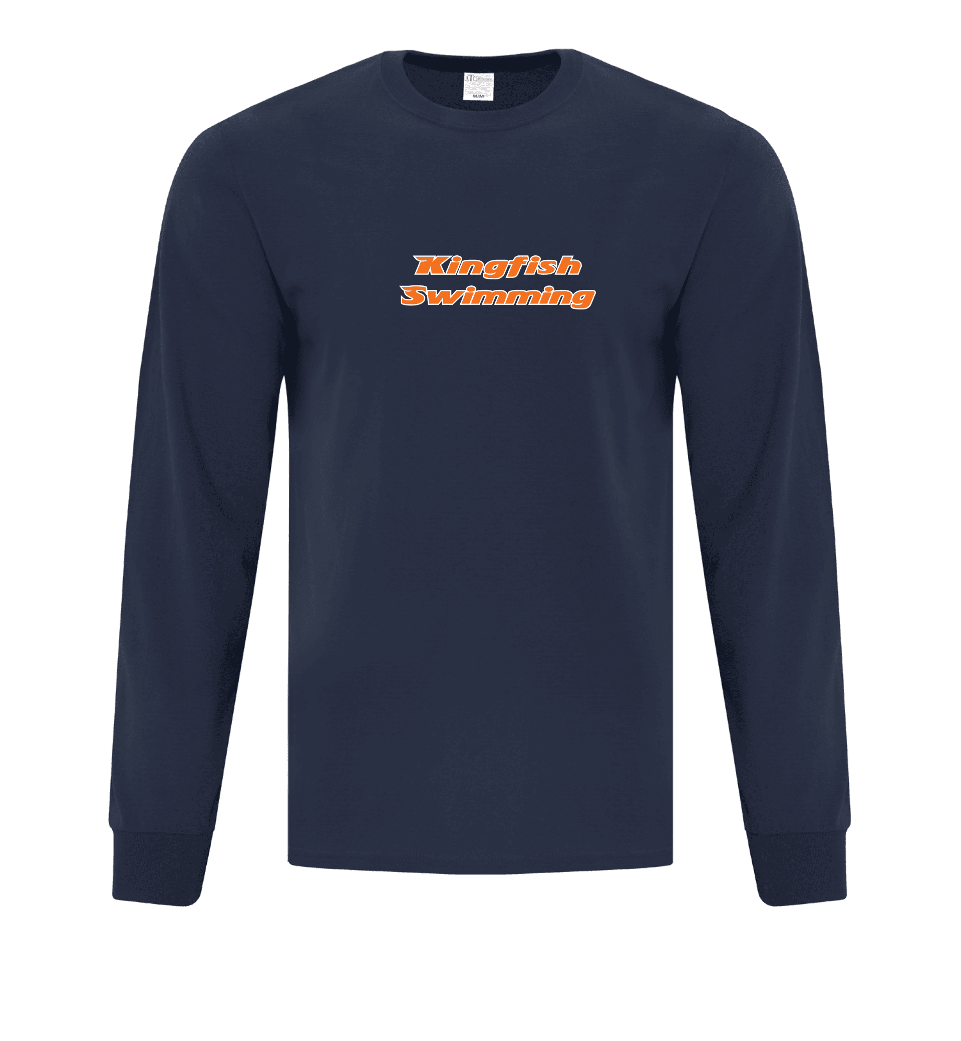Go-Kingfish Adult Long Sleeve Cotton T-Shirt