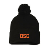 Sportsman Toque with Pom-Pom Black with DSC Logo