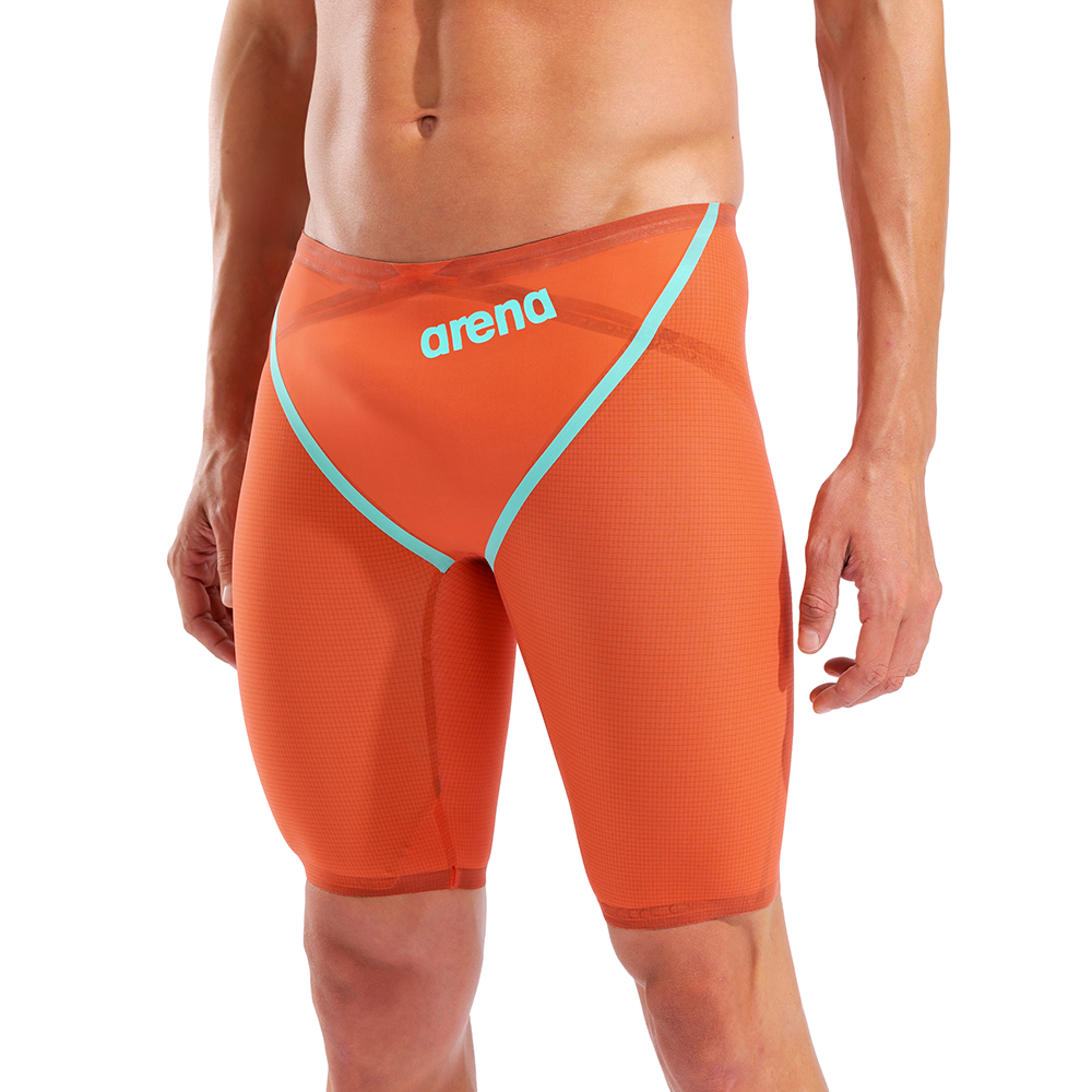 Arena Tech Suits  Men’s Powerskin Carbon Glide Jammer - Sunset Coral - Limited Edition