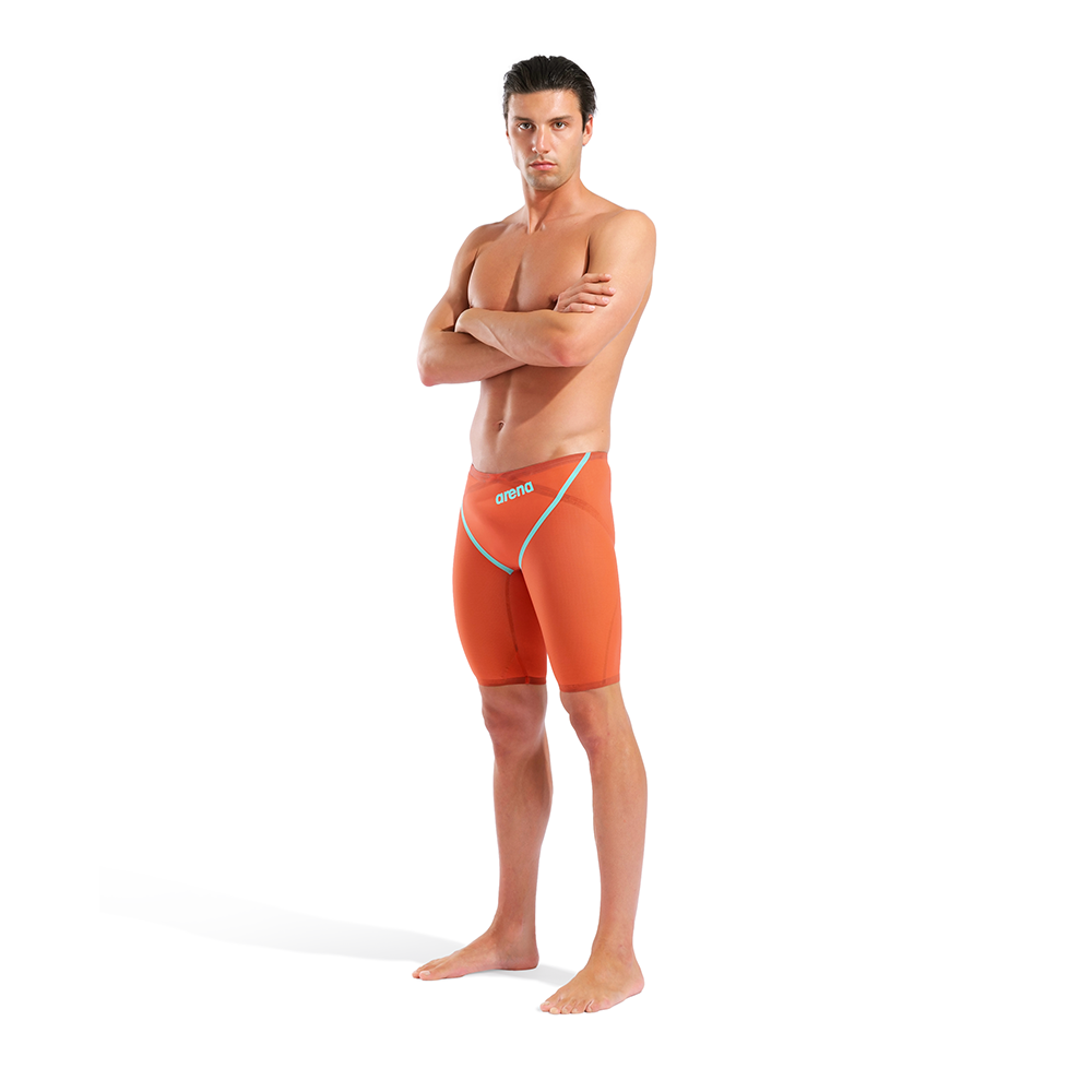 Arena Tech Suits  Men’s Powerskin Carbon Glide Jammer - Sunset Coral - Limited Edition