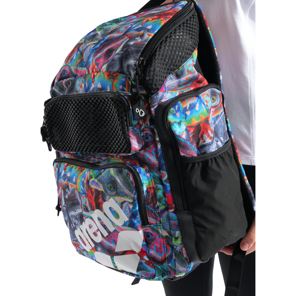 Arena Backpack One Go Allover 45L - Iguanas