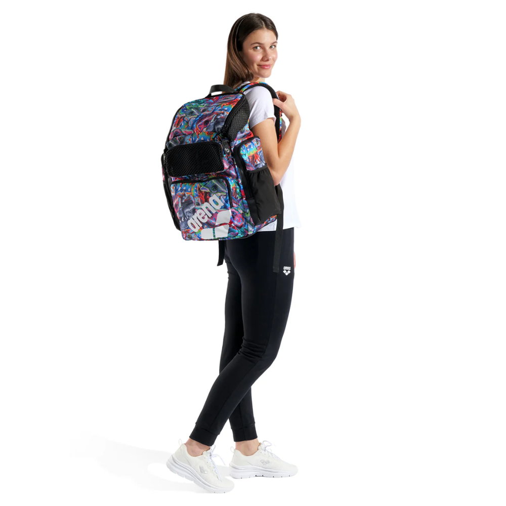 Arena Backpack One Go Allover 45L - Iguanas