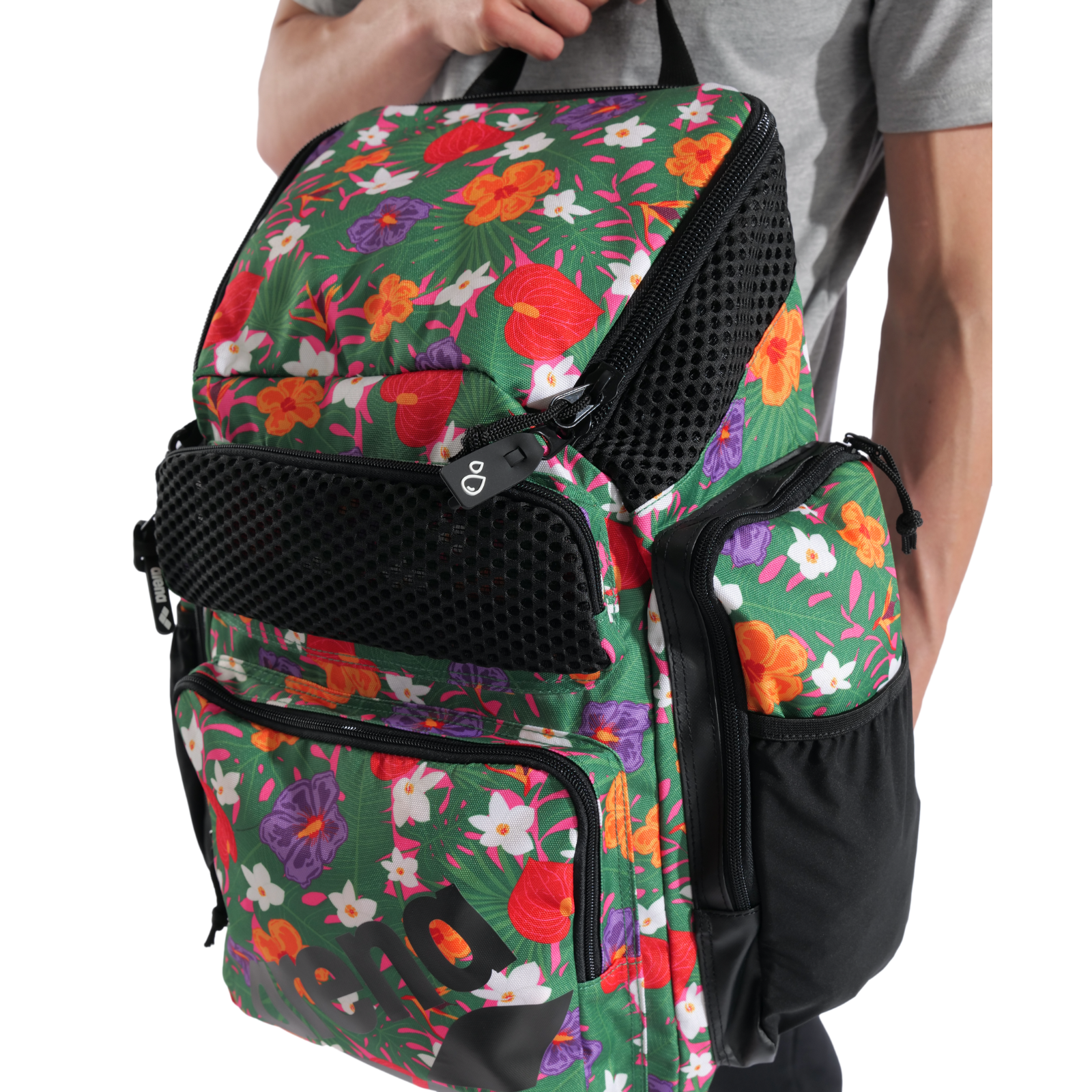 Arena Backpack One Go Allover 45L - Rain Forest