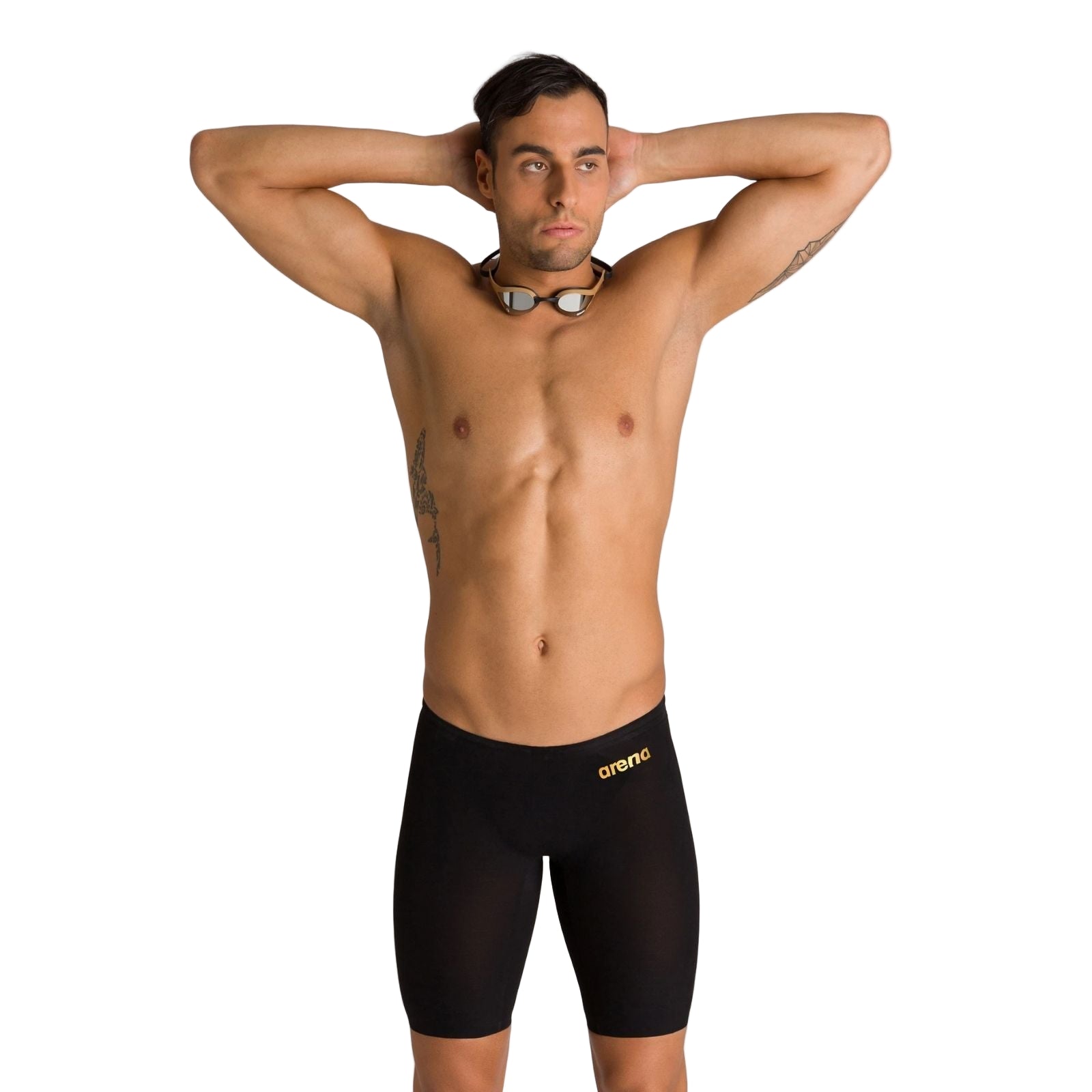 Arena Tech Suits Jammer Carbon Air2 - Black/Black/Gold – goswim.ca